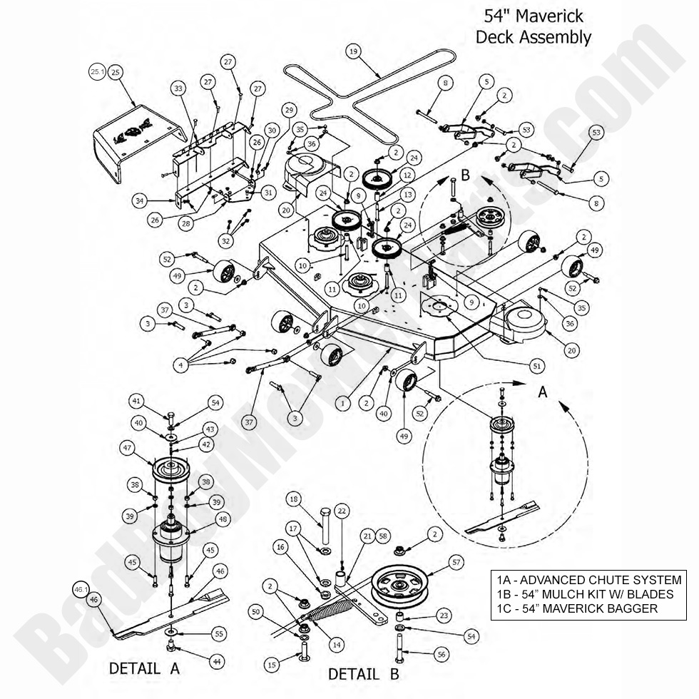 2017 Maverick - 54" Deck Assembly